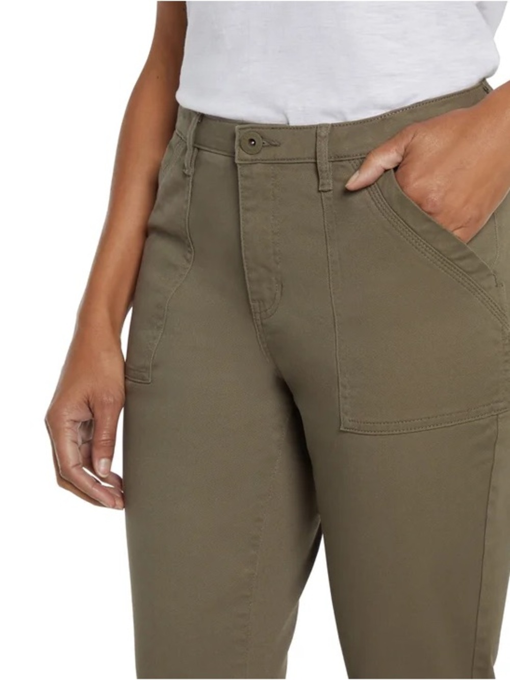 Banana Republic Women's High Rise Twill Pant - Picture 2 of 10